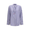 Givenchy Blue Silk Blouse
