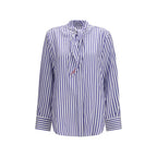 Givenchy Blue Silk Blouse