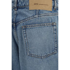 Ami Paris Blue Cotton Jeans Denim