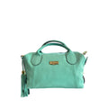 Baldinini Trend Turquoise Cowhide Handbag