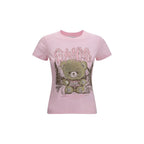 Ganni Multicolor Cotton T-Shirt - Eljoys Fashion 