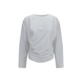 Ganni White Cotton Pattern Shirt