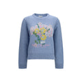 Ganni Blue Wool Oves Aries Sweatshirt