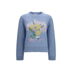 Ganni Blue Wool Oves Aries Sweatshirt