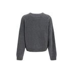 Loulou De Saison Gray Wool Oves Aries Sweatshirt