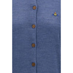 Vivienne Westwood Blue Wool Oves Aries Cardigan