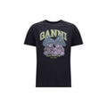 Ganni Gray Cotton T-Shirt