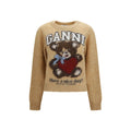 Ganni Beige Polyamide Sweatshirt