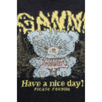 Ganni Black Recycled Wool Sweatshirt