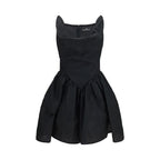 Vivienne Westwood Black Cotton Casual Dress
