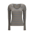 Ganni Gray Cotton Sportswear