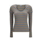 Ganni Gray Cotton Sportswear