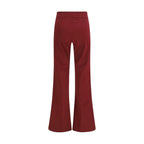 Avenue Montaigne Bordeaux Viscose Casual Pants