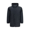 Stone Island Black Polyester Full-Length Jacket