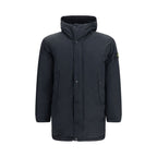 Stone Island Black Polyester Full-Length Jacket