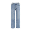 Represent Blue Cotton Straight-Leg Jeans