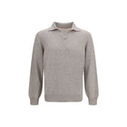 Brunello Cucinelli Gray Cashmere Sweatshirt