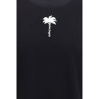 Palm Angels Black Cotton T-Shirt