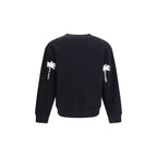 Palm Angels Black Cotton Sweatshirt