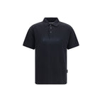 Palm Angels Black Cotton Polo Shirt