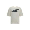 Palm Angels White Cotton T-Shirt