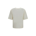 Palm Angels White Cotton T-Shirt