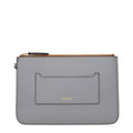 Burberry Gray Leather Clutch Bag