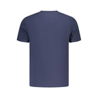 Blue cotton men's T-shirt by Tommy Hilfiger with a classic crew neck and logo detail on the front.