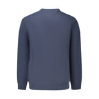 Tommy Hilfiger blue men's cotton sweatshirt with a crew neck and logo detail on the front.