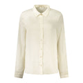 Guess Jeans White Polyester Dress Shirt