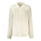 Guess Jeans White Polyester Dress Shirt