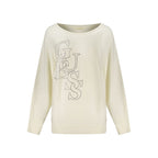 Guess Jeans White Viscose Sweatshirt