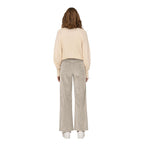 Only Beige Cotton Cropped Pants