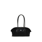 Vivienne Westwood Black Calf Leather Bos Taurus Shoulder Bag
