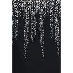 Valentino Garavani Black Wool Oves Aries Cocktail Dress