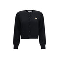 Maison Kitsuné Black Cotton Cardigan