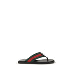 Gucci Black Nylon Flip-Flop Sandals