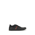 Gucci Black Calf Leather Bos Taurus Low Top Sneakers
