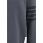 Thom Browne Gray Cotton Sweatshirt