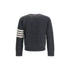 Thom Browne Gray Wool Oves Aries Sweatshirt