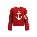 Thom Browne Red Wool Oves Aries Sweatshirt