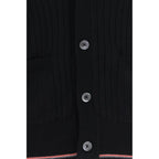 Thom Browne Black Wool Oves Aries Cardigan