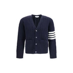 Thom Browne Blue Wool Oves Aries Cardigan