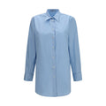 Prada Blue Cotton Dress Shirt