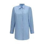 Prada Blue Cotton Dress Shirt