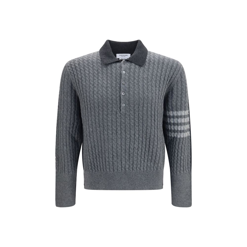 Thom Browne Gray Wool Oves Aries Sweatshirt