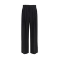 The Row Black Wool Oves Aries Dress Pants