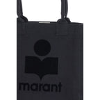 Isabel Marant Black Cotton Shoulder Bag