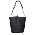 Patou Black Leather Crossbody Bag