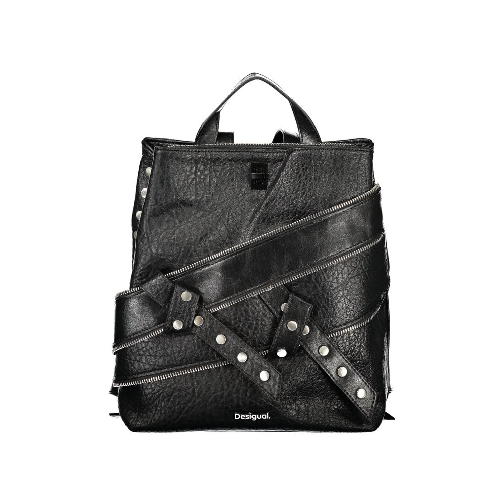 Desigual Black Polyurethane Women's Backpack